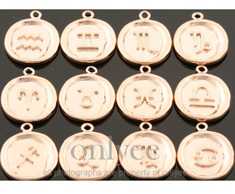 K1428S-J 2pcs10pcs-14mmX17mm Bright Rhodium plated Brass Zodiac Sign with medallion Coin charm,pendant,Jewelry supply,connector,Scorpio