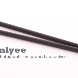 2pcs-62mmX2mm Coated Black plated Brass Long Bar Stick for Earring Supplies, jewelry pendant (K1255B)