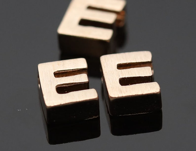 2pcs6mmx5mm Matt Petite Satin Rose Gold Plated Over Brass Etsy