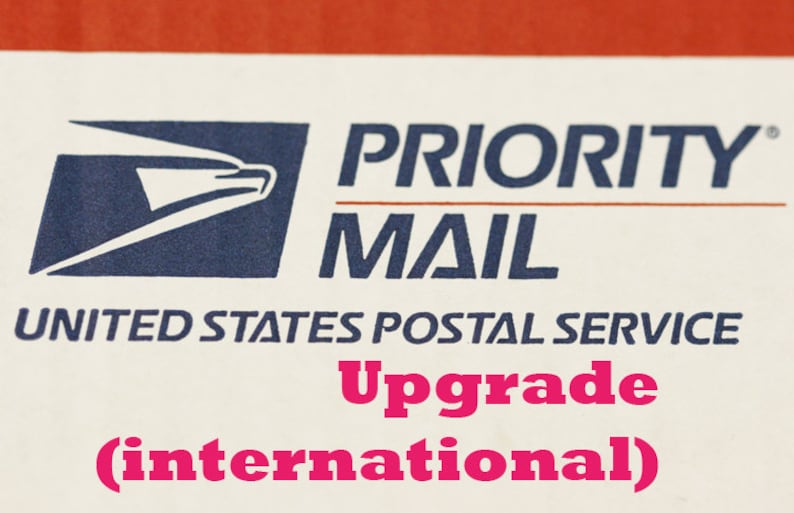 USPS Priority Mail shipping Upgrade Listing for INTERNATIONAL Etsy