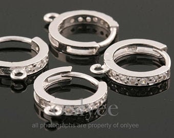 1pair/2pcs-13mmx12mmoriginal Gold Plated 92.5 Sterling 1pair/2pcs-13mmx12mmoriginal Gold Plated 92.5 Sterling