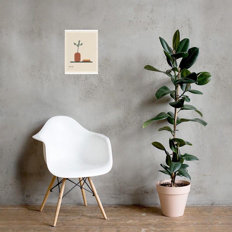 Leaf and Line - Minimal Botanical Art Print