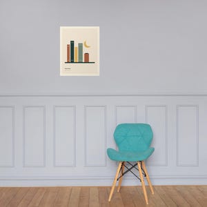 Night Shelf - Original Reading Nook Poster
