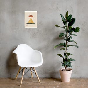 Pool of Light - Minimal Reading Lamp Art Print