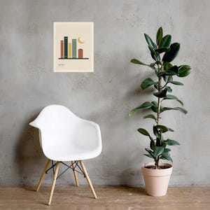 Night Shelf - Original Reading Nook Poster
