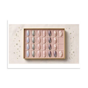 Press-On Nail Specimen Tray - Blush Salon Art Print