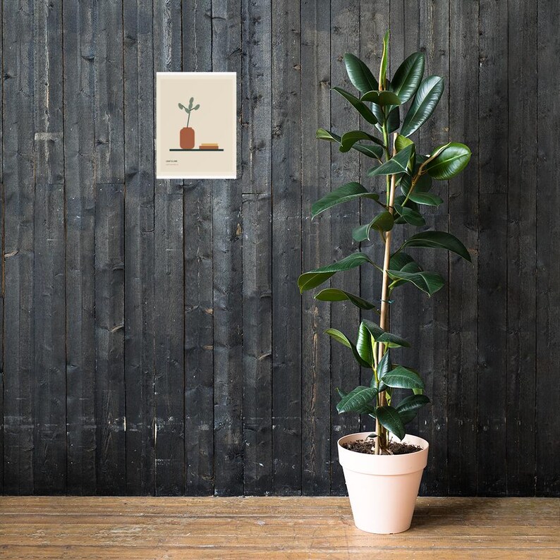 Leaf and Line - Minimal Botanical Art Print