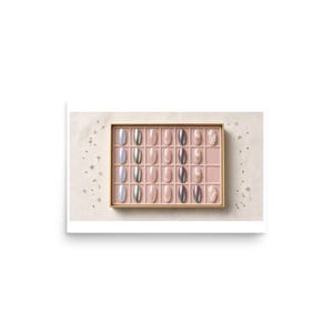 Press-On Nail Specimen Tray - Blush Salon Art Print