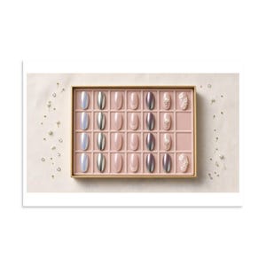 Press-On Nail Specimen Tray - Blush Salon Art Print