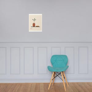 Leaf and Line - Minimal Botanical Art Print