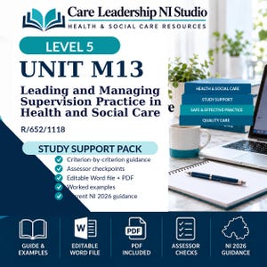 Level 5 Supervision Practice M13 Study Support Pack | Northern Ireland 2026