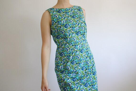 Vintage 90s Does 70s Floral Print Midi Length She… - image 3