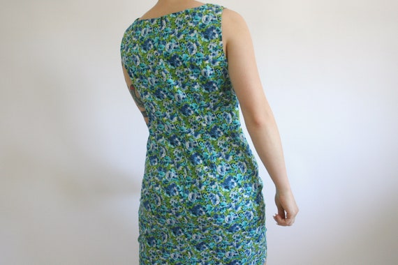 Vintage 90s Does 70s Floral Print Midi Length She… - image 5