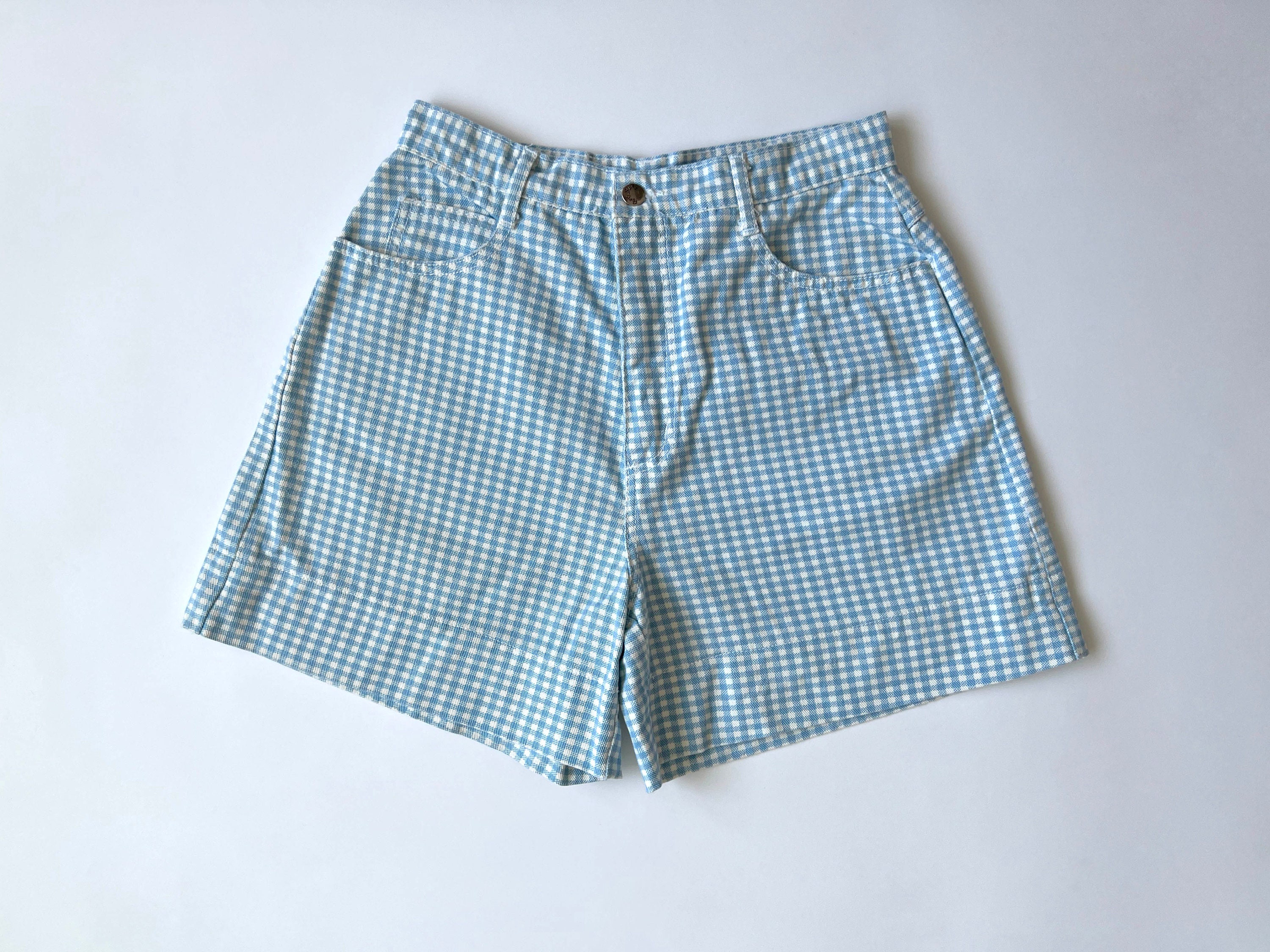 Navy gingham deals shorts