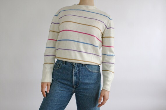 Vintage 80s Wrangler rare long sleeve crew neck p… - image 2