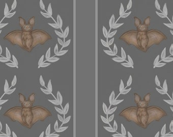 Dollhouse Wallpaper - Bat Wallpaper - Digital Download - Print Your Own Wallpaper - 8 x 10 Doll House Wallpaper