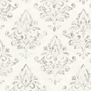 Digital Download - Cream Damask - Doll House Wallpaper Miniature