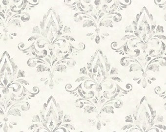 Digital Download - Cream Damask - Doll House Wallpaper Miniature