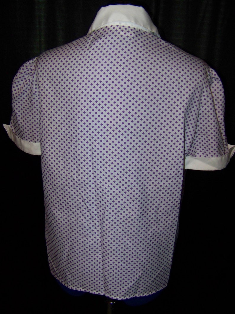 Lavender 1950s Button Up Shirt XL | Etsy