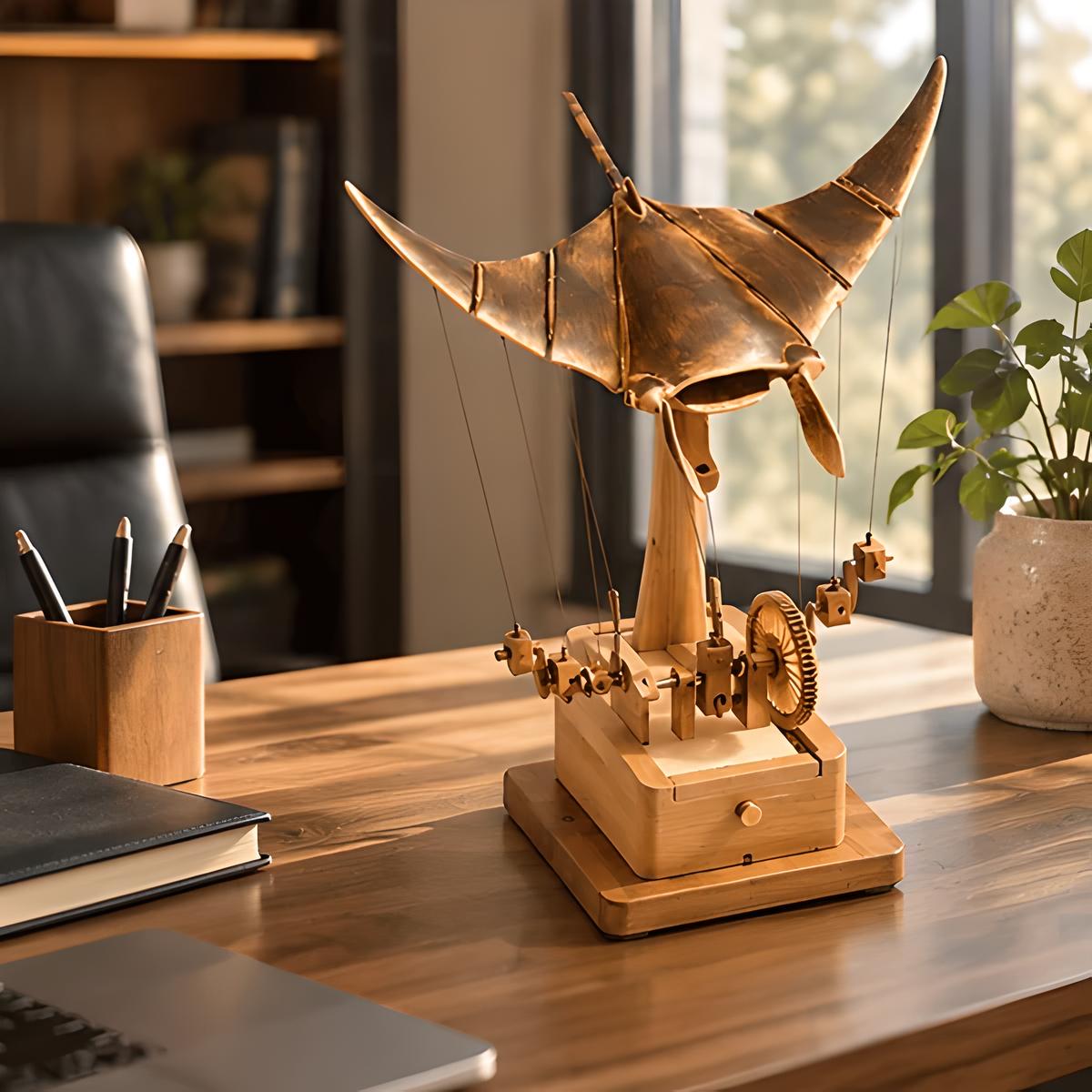 Wood manta ray sculpture - Etsy 日本