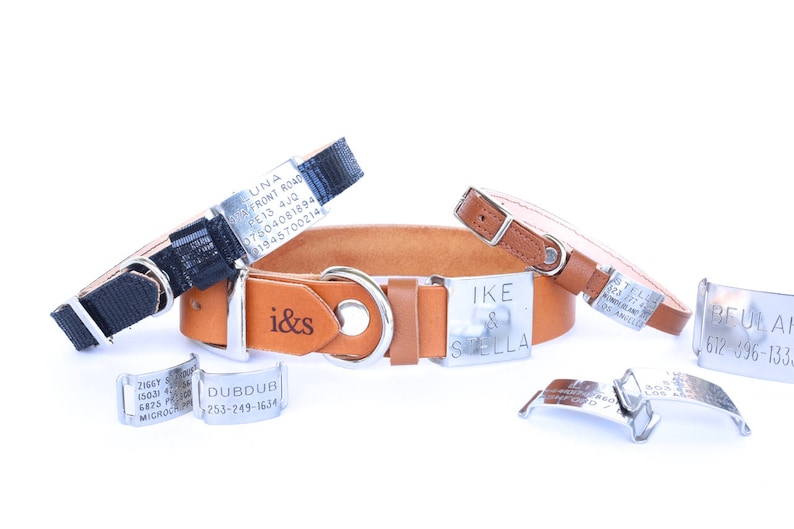 Dog Collar with Textile Sleeve Holiday Edition Lavender Optional ID Tag image 5