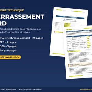 Technical Memorandum for Earthworks and Utilities – Word Template for Construction Tenders
