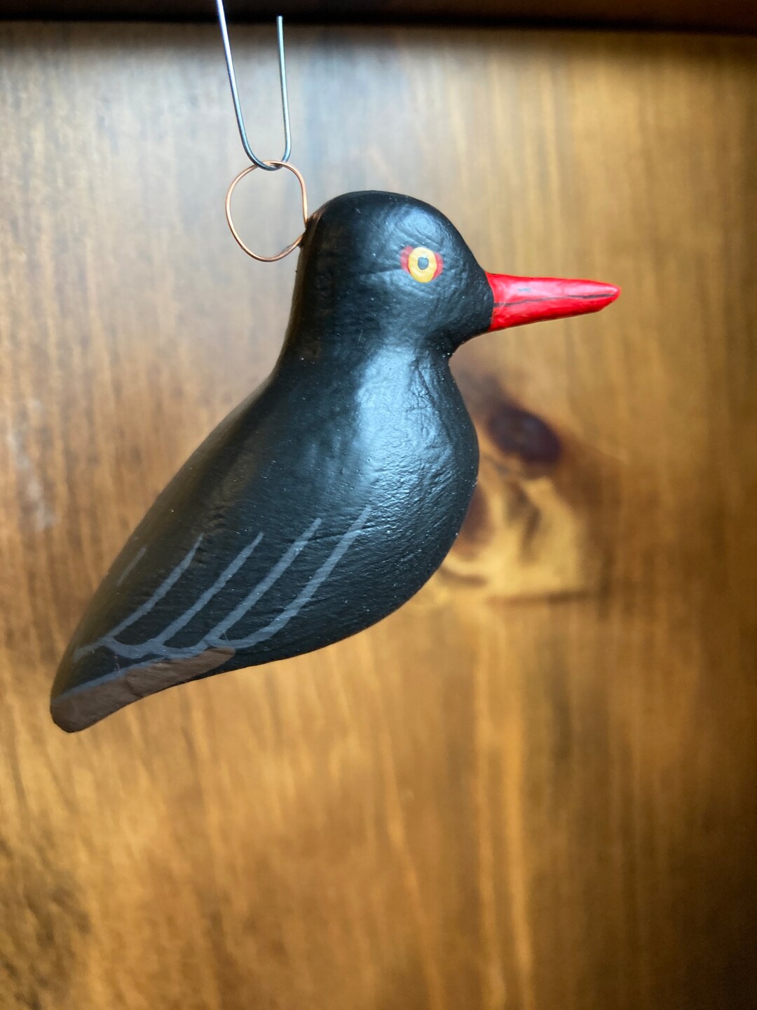Mini Black Oystercatcher Ornament Etsy