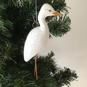 Egret Ornament