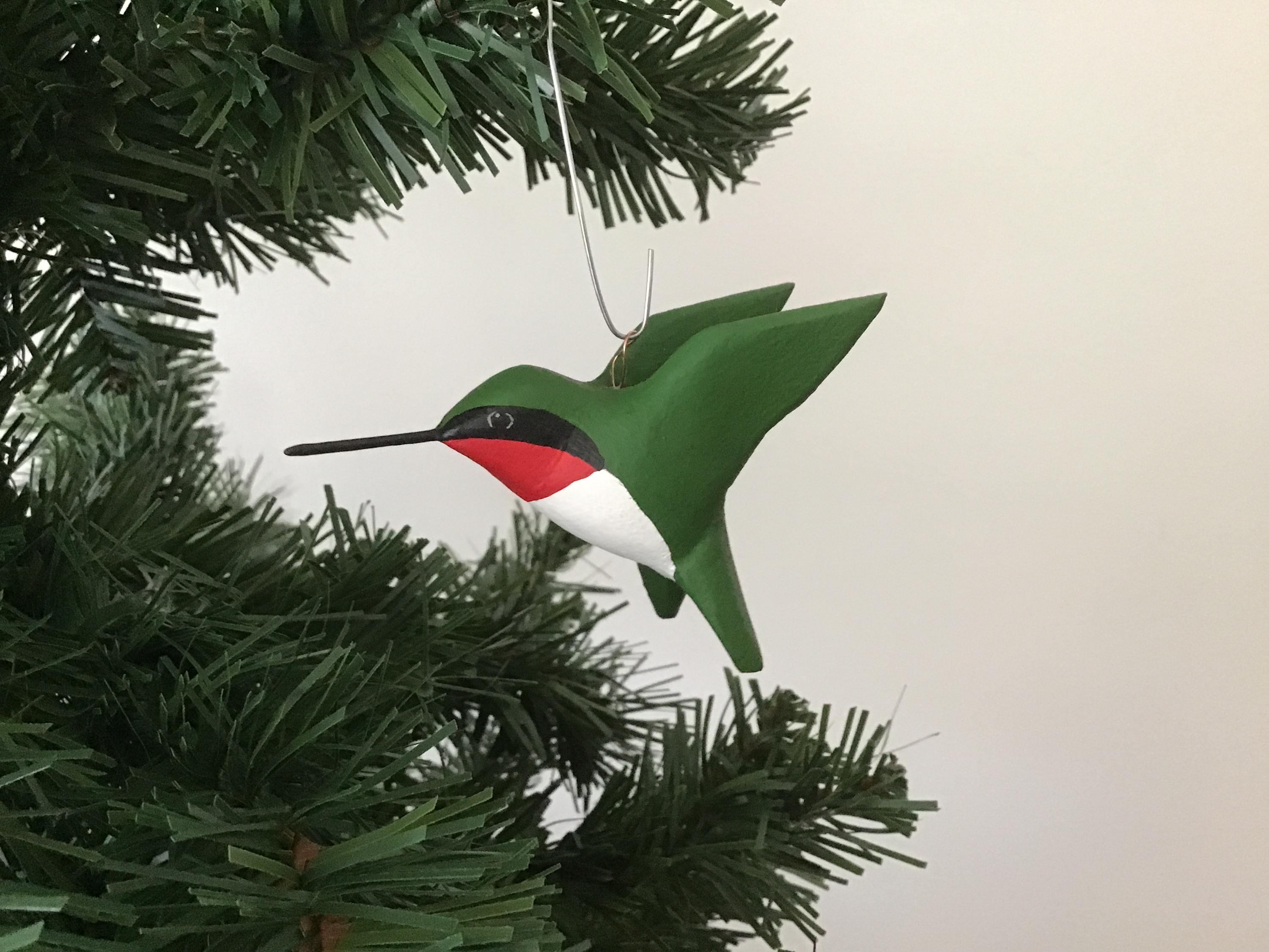 Flying Hummingbird Ornament