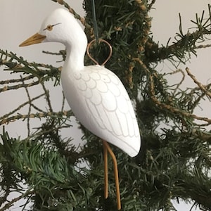 Mini Egret ornament