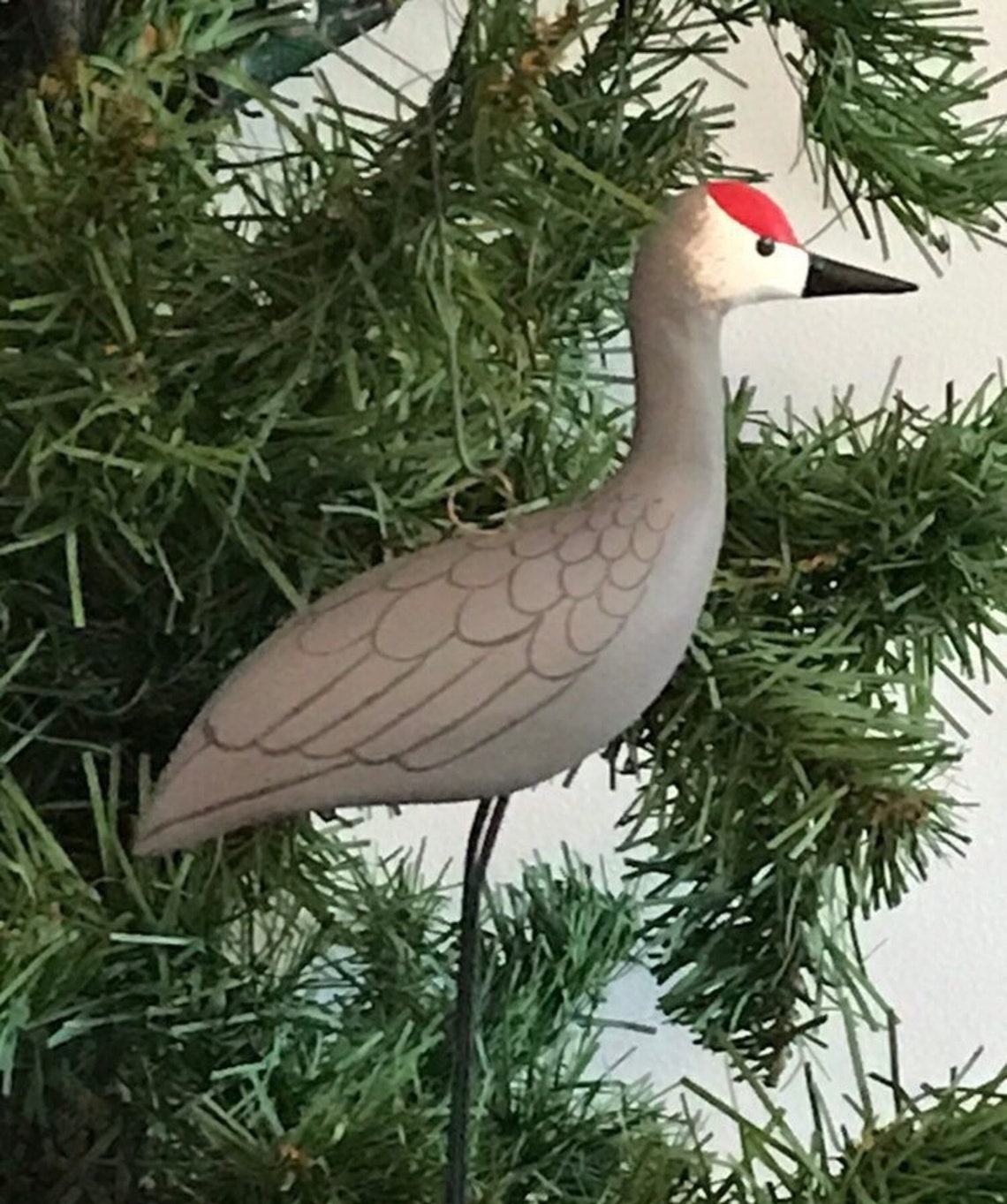 Crane Christmas Ornament 