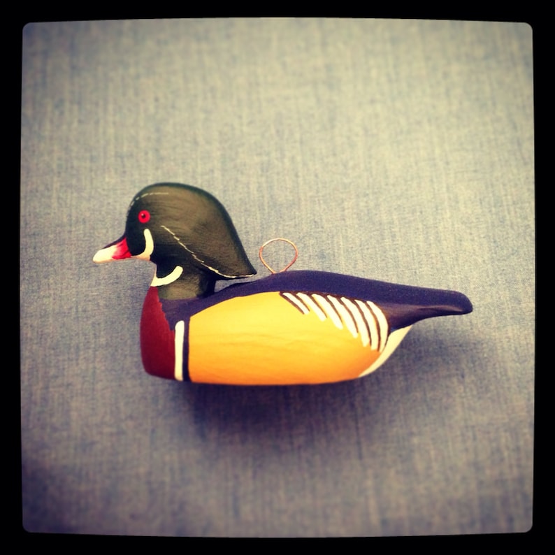 Wood Duck Ornament Etsy