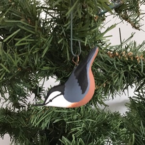 Mini Red-breasted Nuthatch ornament