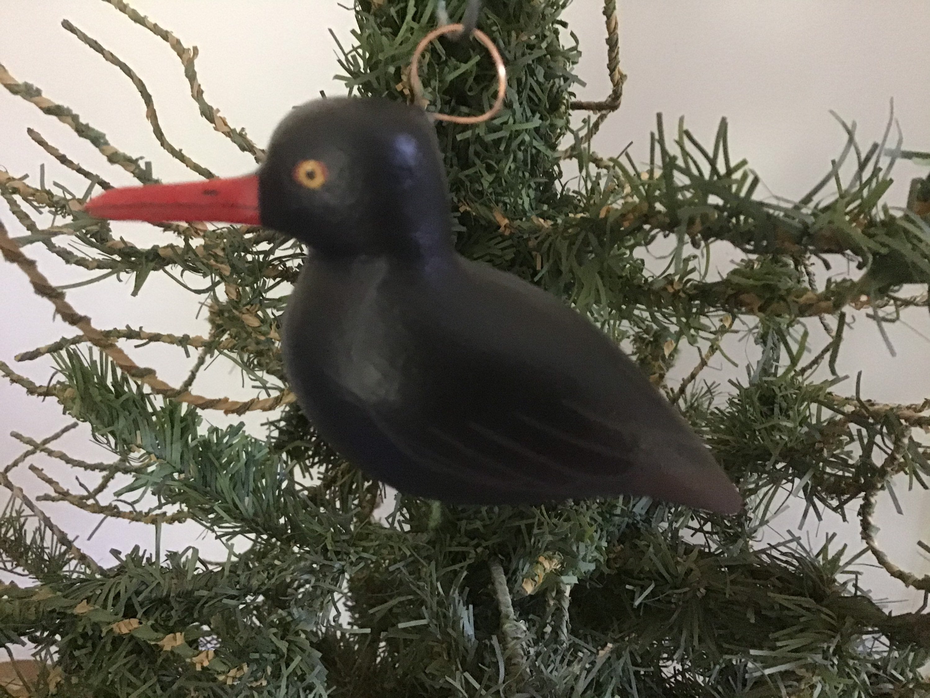 Black Oyster Catcher ornament Etsy