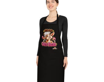 Head Taste Tester Funny Goat Apron, Baking Apron Gift, Goat Lover Gift, Kitchen Apron for Men or Women, Cake Lover Gift