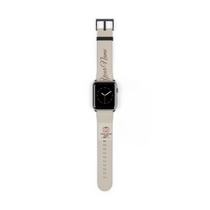 Pulseira personalizada com foto para Apple Watch, pulseira com nome personalizado, sua imagem aqui, presente com foto da família e animais de estimação para ele ou para ela. imagem 2