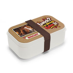 Personalised Horse Photo Bento Lunch Box, Custom Name Lunch Box, Lunch? I've Already Eaten It, Equestrian Gift, Horse Lover Gift image 2