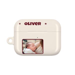 Funda personalizada para AirPods con foto de bebé, funda para auriculares con nombre personalizado, compatible con Pro y Gen 1-4, regalo para papá primerizo, regalo para mamá primeriza imagen 7