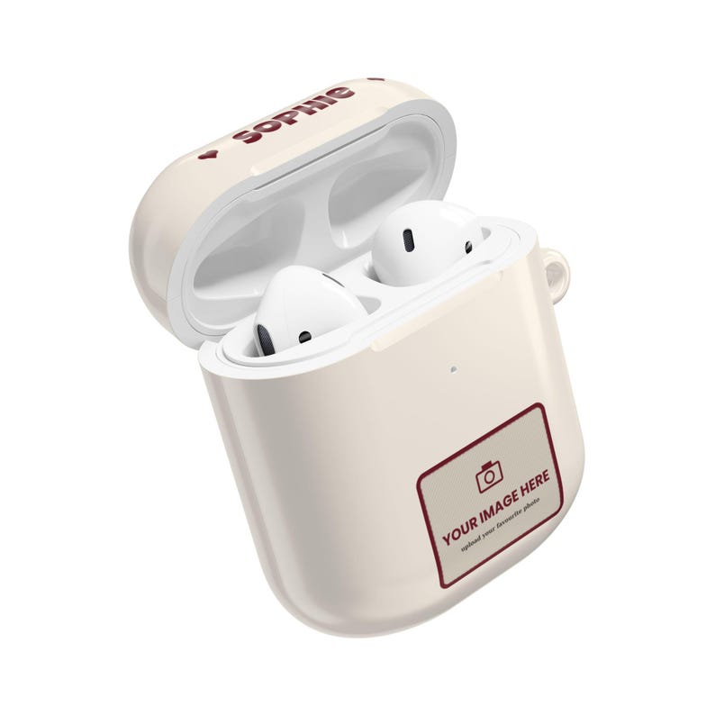 Personalised Photo AirPods Case, Custom Name Earbud Case Cover, Fits Pro and Gen 1-4, Couple Gift, Family Photo Gift image 16