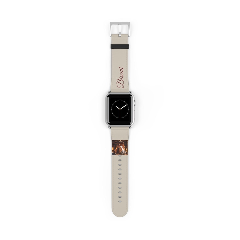 Personalised Horse Photo Watch Strap for Apple Watch, Custom Horse Name Band, Equestrian Gift, Horse Owner Gift, Pony Mum Gift image 3