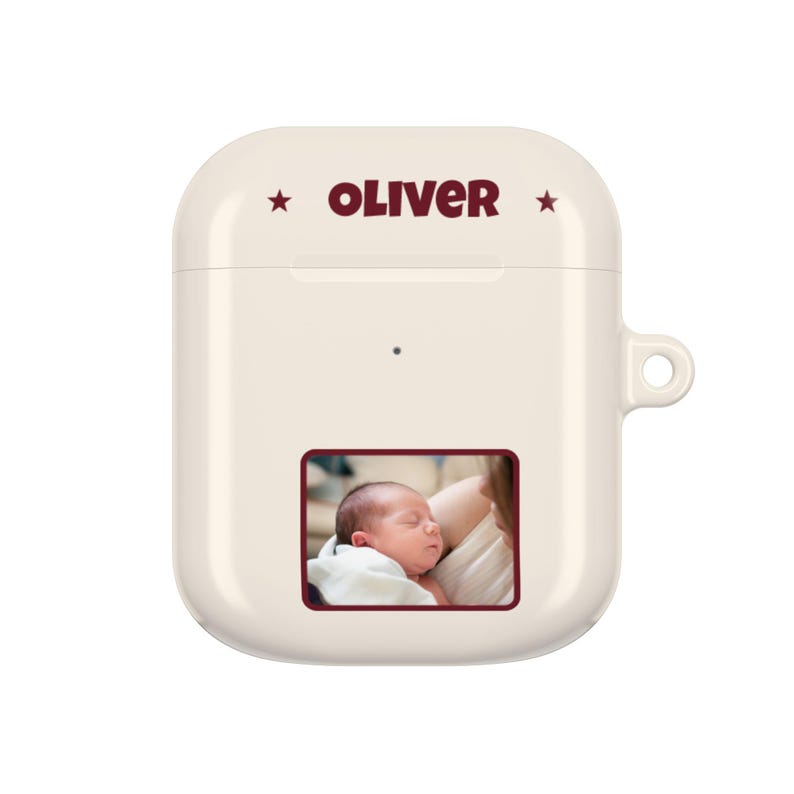 Funda personalizada para AirPods con foto de bebé, funda para auriculares con nombre personalizado, compatible con Pro y Gen 1-4, regalo para papá primerizo, regalo para mamá primeriza imagen 13