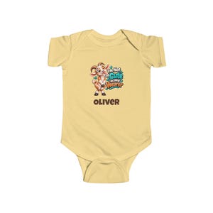 Personalised Baby Bodysuit, Not as Cute as My Wearer Goat Baby Vest, Custom Name Baby Grow, Baby Shower Gift, New Baby Gift image 2