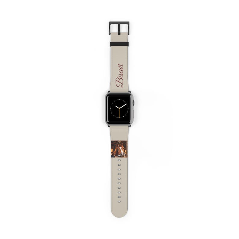 Personalised Horse Photo Watch Strap for Apple Watch, Custom Horse Name Band, Equestrian Gift, Horse Owner Gift, Pony Mum Gift image 2