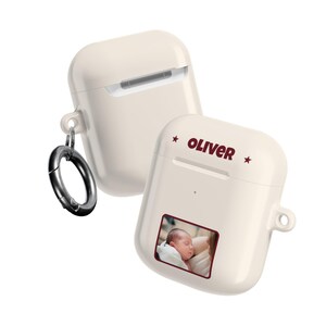 Funda personalizada para AirPods con foto de bebé, funda para auriculares con nombre personalizado, compatible con Pro y Gen 1-4, regalo para papá primerizo, regalo para mamá primeriza imagen 17