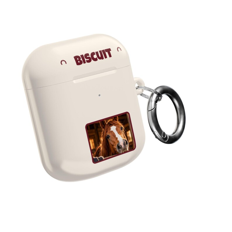 Personalised Horse Photo AirPods Case, Custom Name Earbud Case Cover, Fits Pro and Gen 1-4, Equestrian Gift, Horse Lover Gift image 15
