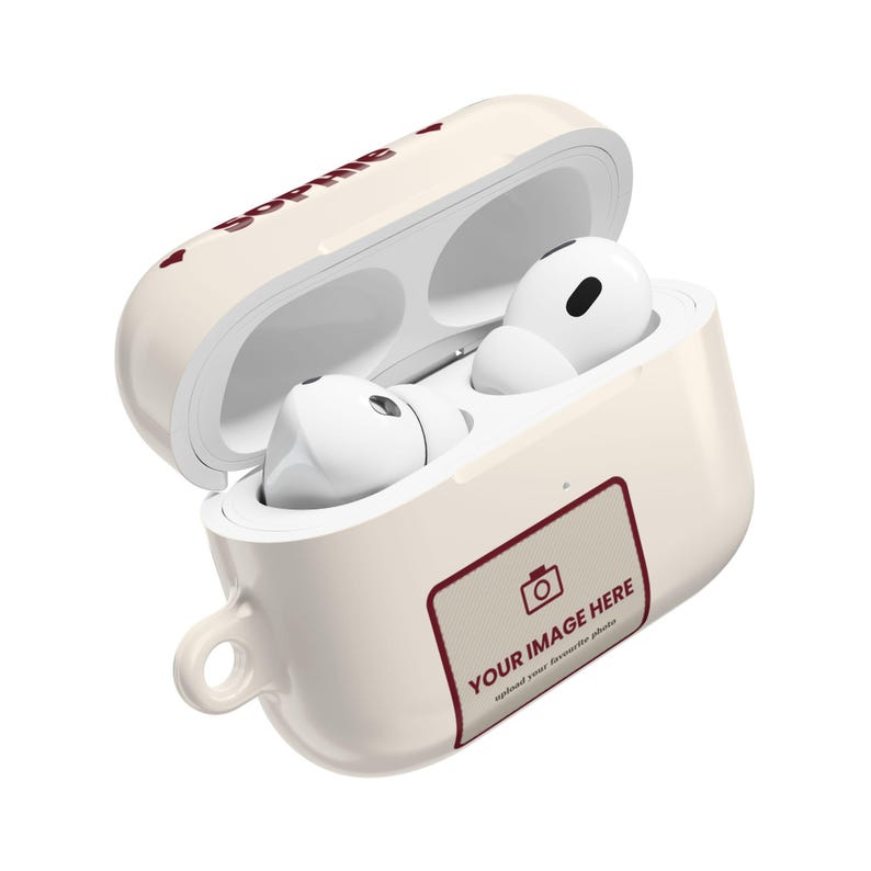 Personalised Photo AirPods Case, Custom Name Earbud Case Cover, Fits Pro and Gen 1-4, Couple Gift, Family Photo Gift image 10