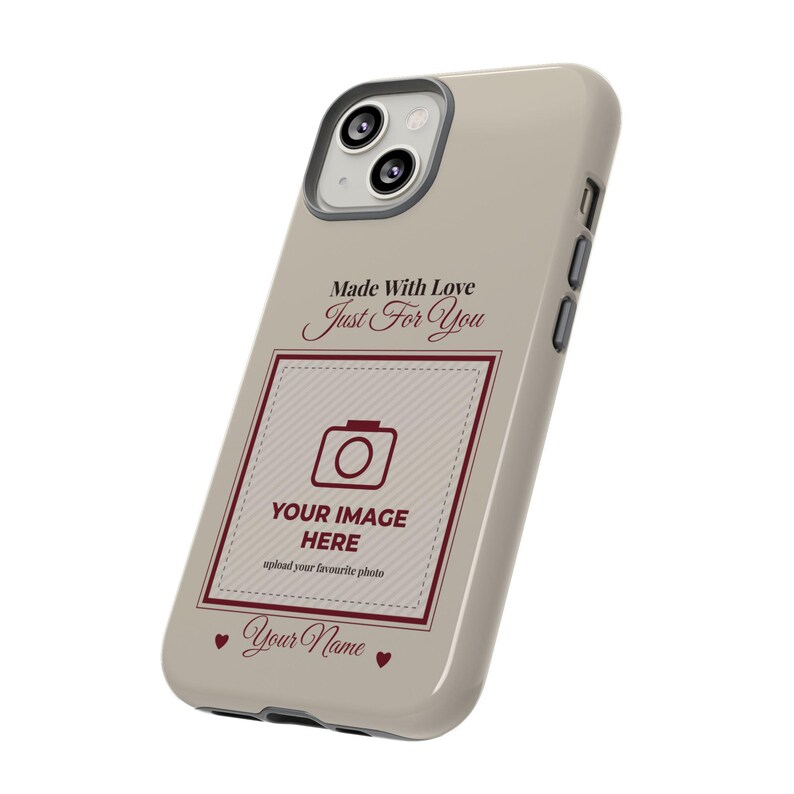 Spersonalizowane etui na telefon ze zdjęciem, wytrzymałe etui na iPhone'a i Samsunga, Twój obraz tutaj, spersonalizowane etui na telefon z imieniem, prezent ze zdjęciem rodzinnego zwierzaka zdjęcie 18
