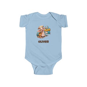 Personalised Baby Bodysuit, I Didn't Do It Funny Goat Baby Vest, Custom Name Baby Grow, Baby Shower Gift, New Baby Gift image 3