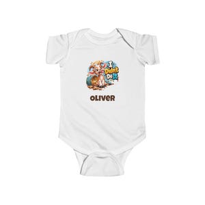 Personalised Baby Bodysuit, I Didn't Do It Funny Goat Baby Vest, Custom Name Baby Grow, Baby Shower Gift, New Baby Gift image 1