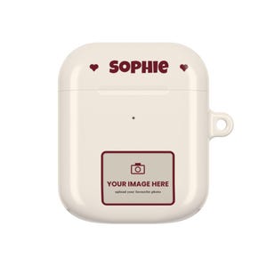 Personalised Photo AirPods Case, Custom Name Earbud Case Cover, Fits Pro and Gen 1-4, Couple Gift, Family Photo Gift image 13